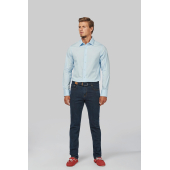 Heren stretch overhemd lange mouwen